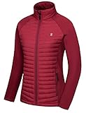 Little Donkey Andy Isolierte Wanderjacke Damen Atmungsaktiv Thermo Running Hybrid Red neues Upgrade M