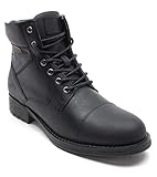 Thomas Crick Herren Hawkes Biker Boots, Black, 43 EU