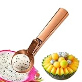 Eisportionierer, Edelstahl, ergonomisch, rutschfest, Portionierlöffel – für Dessert, Buffet, Party, Küche, Haus, Teig, Obst, Popcorn, Wassermelone, Cookie