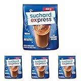 Suchard Express 400g Beutel, Getränkepulver für heiße Schokolade, Nachfüllbeutel, Kakao für kalte oder warme Milch (Packung mit 4)