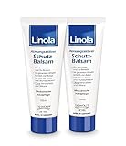 Linola Schutz-Balsam - Doppelpack = 200 ml | Creme für den Intimbereich, Leistenbereich und Po zum Schutz vor Scheuern und Wundwerden | Atmungsaktiver Schutzfilm für die Gereizte und Trockene Haut