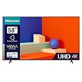 Hisense 58E6KT 146cm (58 Zoll), 4K UHD, Smart TV, HDR, Dolby Vision, Triple Tuner, Bluetooth, WiFi, Alexa Built-In, DTS Virtual X, Hotel Mode, Schwarz [2023]