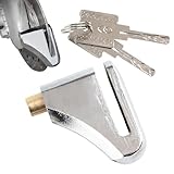 Alarm-Schloss für Scheibenbremse, Diebstahlsicherung, Sicherheitsscheibenschloss, kleine Scheibenbremse, Alarmschloss, Aluminiumlegierung, Diebstahlschutz, Scheibenschloss für Motorrad, Roller