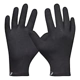Gebol Baumwollhandschuhe, nachhaltige Stoffhandschuhe aus Bio-Baumwolle, antibakteriell & antiviral, vielseitige Einsatzmöglichkeiten & Touchscreen, Arbeitshandschuhe Gr. L/XL (Gr. 9/10), schwarz