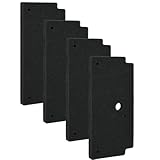 4 Stück 12022801 Trockner Filter für Bosch Siemens Wärmepumpentrockner, 292 x 142 x 19mm Filtermatte Wäschetrockner Sockelfilter