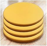 1/4 Packungen runde Stuhlkissen/Ledersitzkissen,weiche Memory Foam Runde Stuhlpolster Sitzpolster für Hochhocker Esszimmer Wohnzimmer Essen im Freien,wasserdicht und langlebig