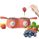Schokoladenschmelztopf, Elektrisches Schokoladenschmelzset Mit Doppelkessel, Automatisches Temperaturregelungssystem, Geeignet Für Schokolade, Butter, Käse, Sahne, Süßigkeiten, Milch