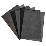 SEWACC 100 Blatt Graphit-Kohlepapier Umschläge Übertragungspapier Spurenpapier Einseitiges Kohlepapier Durchschlagpapier Haushalts-Transfer-Kohlepapier Basispapier kopieren Black