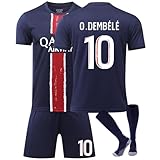 Generisch Fußball Trikot Fußballt Hause/Auswärts Fußballtrikot für Kinder Herren Jungen Fussball Jersey Football Trikots Sportshirt Junge Football Training T-shirts (H-10, 26(10-11 Jahre))