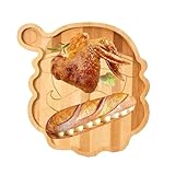 Schneidebrett – Serviertablett aus Holz mit Rentier-Weihnachtsmann, dekorative Snack- und Vorspeisenplatte, Party-Serviergeschirr, Küchenhelfer | , Käse, Dessert, Süßigkeiten, Kuchen, Kekse, Salat