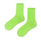 Damen-Socken, einfarbig, mittelgroß, leicht und dünn, für Frühling und Sommer, mehrfarbig, für vier Jahreszeiten, weiche Netzsocken, lange Socken, mintgrün, Einheitsgröße