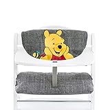 hauck Disney Sitzkissen Kompatibel mit Alpha+, Beta+ und Arketa Holzhochstuhl Highchair Pad Deluxe, Einfache Befestigung mit Klettverschluss, Maschinenwaschbar (Pooh Grey)