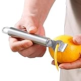 Edelstahl Zitronenreibe | Kartoffelschäler Orangenschäler Edelstahl Orangenschäler Portable Gemüseschäler für Obst Haushalt Küche