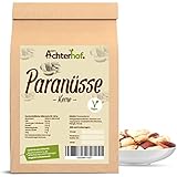 Paranüsse 100g | ganze Paranusskerne | süßlich-öliger Geschmack | erstklassige Qualität - ein Naturprodukt erster Güte | ideal als Snack, Topping von Müslis, Joghurts, Salaten & Co. | vom Achterhof