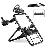 GTPLAYER Lenkradständer für Lenkrad Sim Racing Steering Wheel Stand G920 G29 G25 G27 G923 T300RS, mit Schalthebelhalterung, Höhe und Winkel verstellbar
