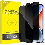 JETech Sichtschutz Full Screen für iPhone 14 Plus 6,7 Zoll, Anti-Spy Panzer Schutz Glas Folie Schutzfolie, Kante zu Kante Displayschutz Hat Keinen Einfluss auf die Hülle, 2 Stück