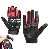 Motorradhandschuhe Für Herren | Rennrad Handschuhe | Elastische Handschuhe für Fahren Gartenarbeit Camping