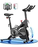 Copant Heimtrainer Fahrrad mit Verstellbarem Magnetwiderstand, Ergometer Hometrainer für Zuhause 136kg mit Tablet-Halter, Hometrainer Fahrrad mit App, Indoor Fitnessbike für das Fitnessstudio zu Hause