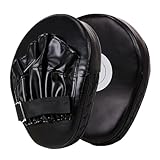 Box-Pads, gebogene Fokushandschuhe – Leder-Handziele, verstellbare Riemenbelüftung | Trainingshandschuhe für Kickboxen, Muay Thai, MMA, Haken, Schlag, Schild,