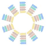 TOPBATHY 10 Sätze Klebezettel Haftmarker Pfeil index Tabs Pastellfarben Stark Haftend Transparent Weich Zum Lesen Markieren Büro Schule