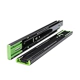 Schubladenschienen Vollauszug Teleskopauszug Schubladenführung Schubladen Schienensystem Kugellager 45 KG Tragfähigkeit Seitenmontage 1 Paar(25 cm)