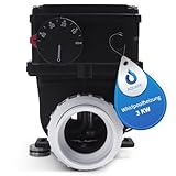 AQUADE Elektrische Whirlpool-Heizung 3 kW – Durchlauferhitzer für Spa, Außenwhirlpool & kleine Pools bis 1280L – Warmwasserbereiter mit Thermostat & Überhitzungsschutz
