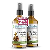 BIOHERBA 2 Halsspray Tibetische Tropfen mit Propolis Extrakt – 50ml – Halspflege mit Vitamin C, Knoblauch, Kamille, Johanniskraut, Sand-Strohblume – Unterstützt Immunsystem, lindert Halsschmerzen