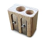 Koala Tools | Doppel-Anspitzer (klein & groß Loch) – Für Regular oder Jumbo Graphit & farbige Bleistifte – Mini, manuell, Hand Spitzer (funktioniert mit Koala Tools Bear Claw Bleistifte)
