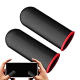 Fingerschutz für, Fingerschutz für mobiles Spielen, 2 Stück Kohlefaser-Schweißbandagen – tragbare Fingerabdeckungen zur Verbesserung der Fingerempfindlichkeit