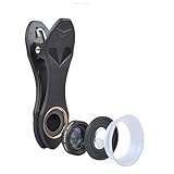 CHILDWEET 12/24X Makrolinse 2 1 Handy Kameraobjektiv Für Smartphones Clip On Mobilkamera Linse Mit Lichtschutzschirm Für Beeindruckende Nahaufnahmen