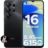 DOOGEE Note 56X Android 16 Smartphone Ohne Vertrag, 6150mAh Akku, Octa Core, 8,45mm Ultradünn+6.56' HD+ 90Hz Handy Günstig, 8MP, 24GB+64GB/2TB TF, 4G Dual SIM Simlockfreie Handys, Face ID/GPS/OTG