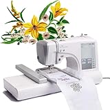 Dfdieratve Stickmaschine, Automatische Nähmaschine, 150 Integrierte Designs, Computergesteuerte Digitale Stickmaschine, 3,93 x 9,25 Zoll Stickrahmenfläche, USB-Anschluss, 10 Schriftarten