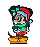 Christmas Inspirations Infinity Lights by Disney Mickey Mouse LED Weihnachtsdeko mit 3D Spiegeleffekt | Lichterfigur 40 cm für Weihnachten, Herbst und Winter- Offiziell lizenziert