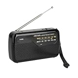 Batteriebetriebenes Radio - Tragbares Radio - Tragbare Elektronik mit kabellosem Lautsprecher und Anzeige für Reisen, Arbeit, Outdoor, Fitnessstudio, Autofahren und Wandern