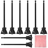 8 Stk Epoxidharz Rührer, Epoxidharz Farbrührer Mischpaddel,Rührstab Bohrmaschine Akkuschrauber für 1/4 Bohrer,Farbmischer für Silikonmischen Malen Keramikglasur Epoxidharz Zubehör + Reinigungstuch