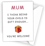 Lustige Karte für Mutter, Geburtstag, Muttertag, Mutter, Oma, Nanny, Geschenk genug # 252