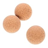 FUNNETOYU 3 Stück Teiliges Austauschbarer Holz Fußballtisch Bälle aus Kork Langlebige Portable Kleine Tischfußballbälle für Indoor Spielspaß und Ersatz bei Fußballtischen