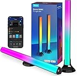Govee RGBIC LED Lightbar, TV Hintergrundbeleuchtung für 45-70 Zoll, 3 Platzierungsoptionen, LED Lampe funktioniert mit Alexa, steuerbar über App und Kontrollbox für Gaming Deko, Schwarz