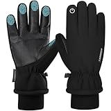 coskefy Skihandschuhe, Damen, Winter, Herren, Schneehandschuhe, Touchscreen, wasserdicht, Winddicht, Thinsulate, sehr warm, ideal für Skifahren, Snowboard, Laufen, Wandern, Radfahren, Motorrad (L)