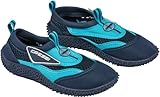 Cressi Coral Jr - Kinder Badeschuhe für Pool und Strand, Mehrfarbig (Blau/Hellblau), 33 EU