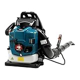 Mqwdxzfes 75.6cc 4-Takt Benzin Rucksack Laubbläser, 2600W Laubsauger mit 498CFM Luftvolumen, Benzin Gebläse Laub Sauger, Leistungsstarke Rucksack Blatt Gebläse für Garten Reinigung, 7000 U/min