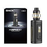 SMOK Morph 3 Vape Kit Schwarz Hochleistung 230W Dual 18650 Batteriesystem(nicht enthalten) 5ml T-Air Subtank mit TA 0.2ohm und 0.4ohm Coils Top Airflow Auslaufsicheres Design Kein Nikotin