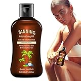 Sun Schutz & Bräune Sonnenöl Spray | Bräunungsöl Für Vorgebräunte Und Dunkle Haut | Pflegendes Tanning Oil Mit Bräune-Booster | Wasserfestes 100ml ÖL Mit Natürlichen Inhaltsstoffen Für & Garten