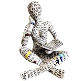 PIGPIGFLY Lesende Frau Skulptur,Regal Deko,Deko Figuren,Bücherwurm-Skulptur,Dekofiguren Wohnzimmer,Kantenhocker Figuren,Modern Abstract Kunst Skulpturen Deko, Bürodekorationen