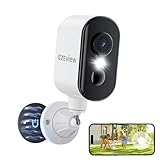 CZEview 2K Überwachungskamera Aussen Akku, Magnetische Montage,Bewegungserkennung,WLAN Kabellose Überwachungskamera außen/innen,2.4G,2-Wege Audio,Farbige Nachtsicht,IP65 Wasserdicht