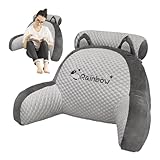 Lesekissen für Erwachsenenbett – Rückenkissen mit Armlehnen | Ergonomisches Lendenwirbelstützkissen, ideal zum Lesen, Spielen, Entspannen oder Fernsehen in einem Bett oder einem Can