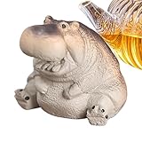 Tee-Haustier in Form eines Nilpferds - Keramikfigur für Teemaschinen, niedliche Nilpferd-Tee-Dekoration für Teeliebhaber, Feng Shui, Tee-Dekoration, Glück, C