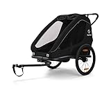 Hamax Traveller Double Kinderanhänger Fahrradanhänger 2-sitzer schwarz HAM400058
