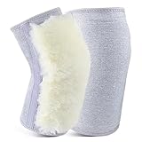 Kniewärmer Winter Wärme Kaschmirwolle Ski Knieklammer, Dehnbare Bequeme Wärmer für Frauen und Männer Arthritis Schmerzlinderung Ärmel, XL für arthritische Knie