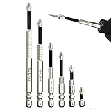 RynoPulse Hochmagnetisches Schraubendreher-Bohrer-Bit-Set, Magnetisches Rutschfestes Schraubendreher-Bit-Set, rutschfest, Hochmagnetisch, StoßFest, FüR Elektrische Und Manuelle Nutzung